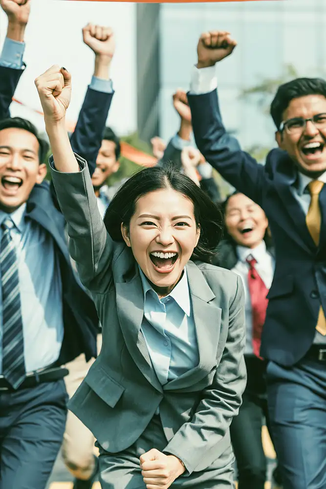 Sales team training session on the company pitch